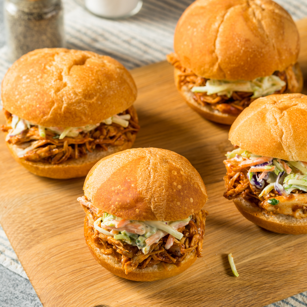 Broodje pulled chicken
