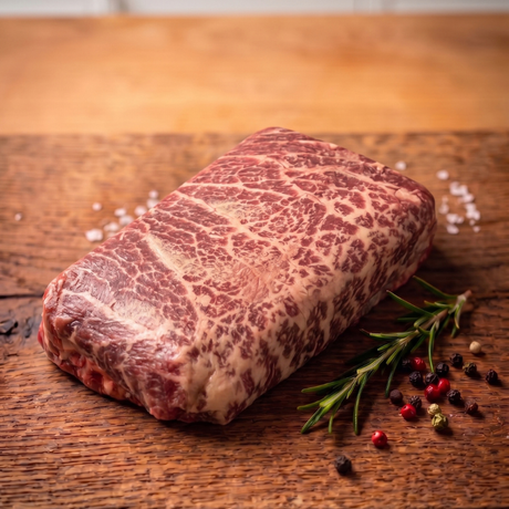Black Angus flat iron steak